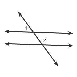 Classify each pair of numbered angles. Pictures below. Drag and drop the descriptions-example-1