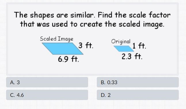 The Shapes Are Similar Find the Scale Factor-example-1