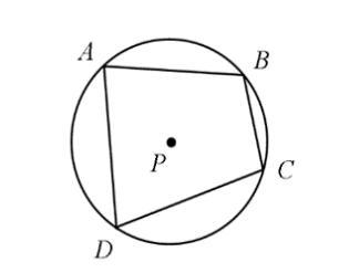 Use the diagram below & your knowledge of inscribed angles of a quadrilateral-example-1