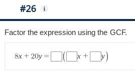 Factor the expression using the GCF.-example-1