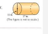 Sacha incorrectly claimed that the surface area of the cylinder shown is about 190.0 inches-example-1