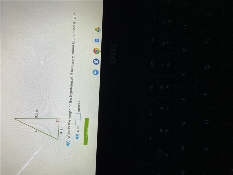 Hi! I need help on the phytagorean theorem find the length of the hypotenuse. If someone-example-1