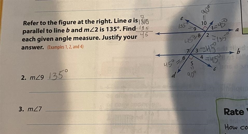 900 Refer to the figure at the right. Line a is $10 2 parallel to line b and m2 is-example-1