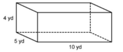 What is the volume of the prism? 100 yd cubed 150 yd cubed 200 yd cubed 250 yd cubed-example-1