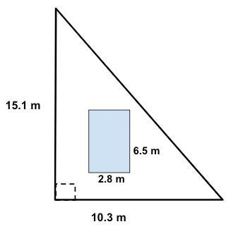 What is the area of the unshaded part of the following composite figure? Round your-example-1