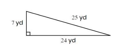 IM A ORPHAIN PLEASE HELP!!!!! daddy What is the area of this right triangle? 56 yd-example-1