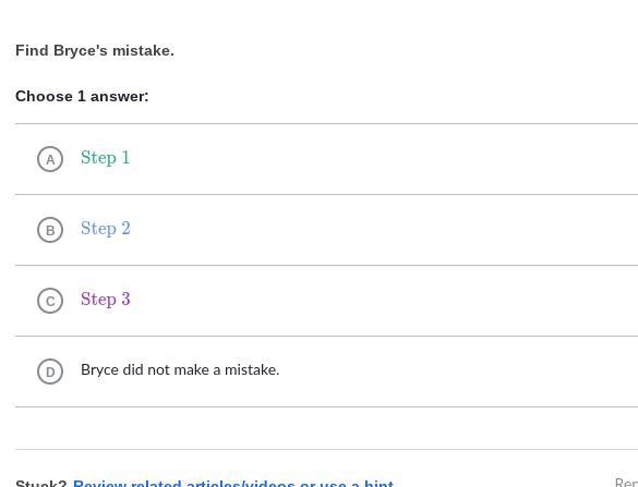 Find the mistake: two-step equations 5 stars for correct answers have a great day-example-2