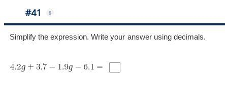 Simplify the expression. Write your answer using decimals.-example-1