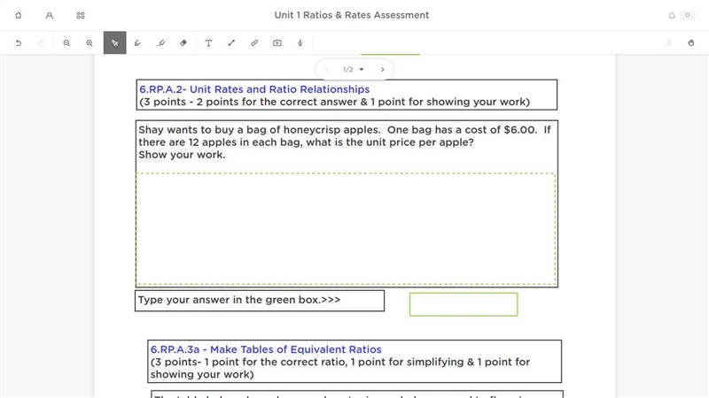 Shay wants to buy a bag of honeycrisp apples. One bag has a cost of $6.00. If There-example-1