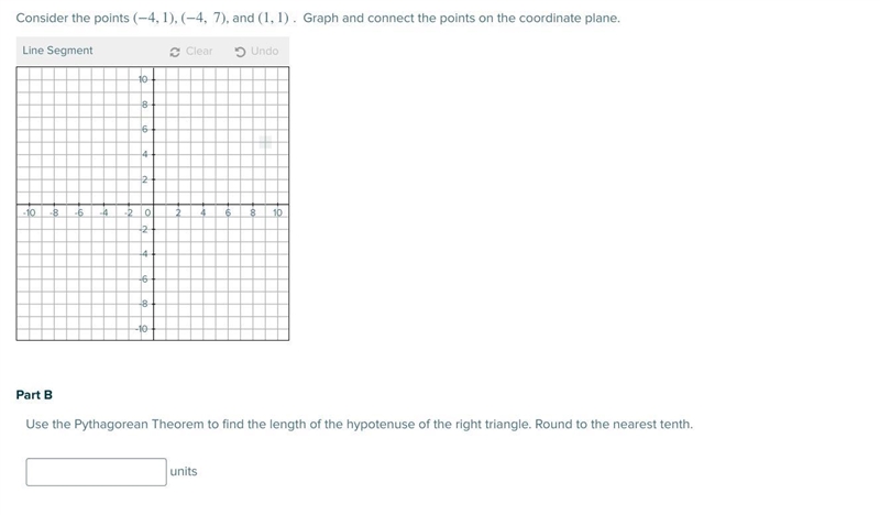 Consider the points (−4,1) , (−4, 7) , and (1,1)-example-1