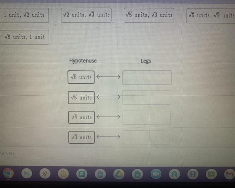 Drag the tiles to the correct boxes to complete the pairs. Not all tiles will be used-example-1