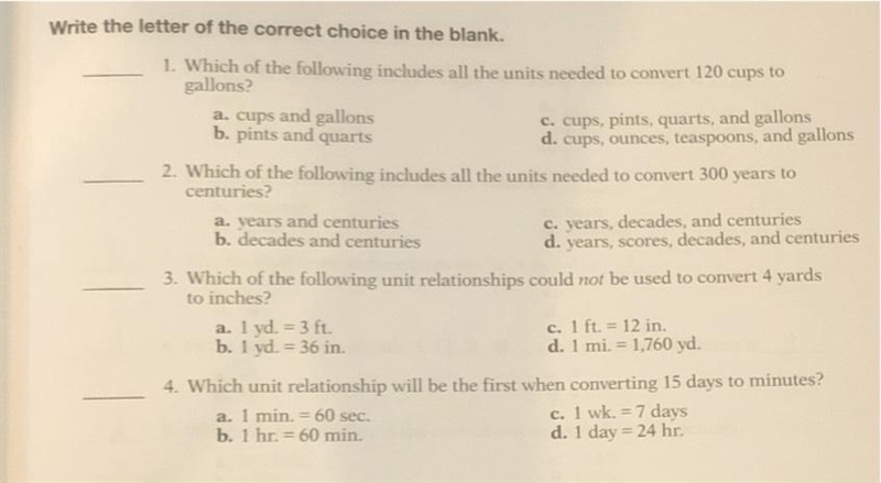 Write the letter of the correct choice in the blank I got stuck, I need your help-example-1