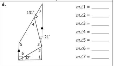 6. Find Each missing measure in the following problem-example-1