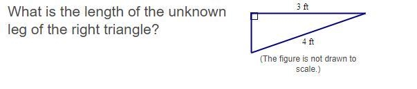 What is the length of the unknown leg of the right​ triangle?-example-1