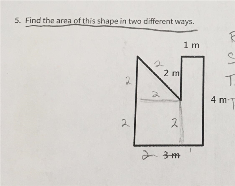 Find the area of this shape in two different ways.-example-1