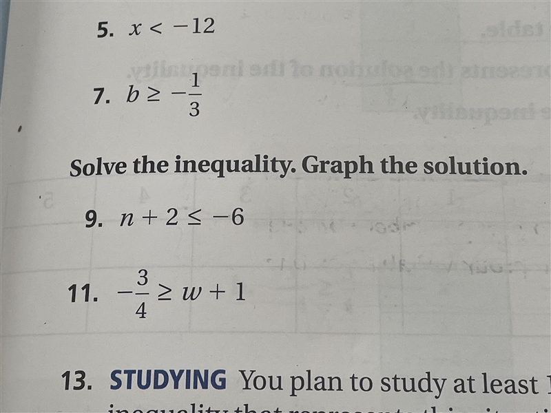 Solve the Inequality. Graph the solution. n+2 less than or equal to sign -6-example-1