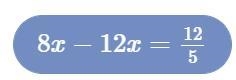 Find The Value Of x In The Following Equation. (Show work if can pless)-example-1