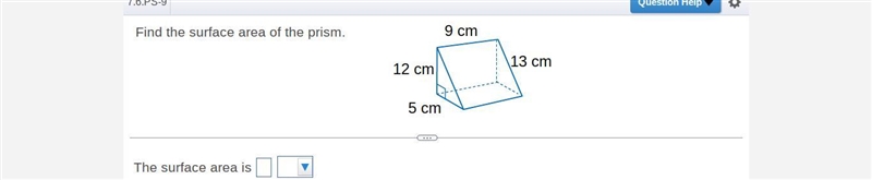 HELP ME!!! Find the surface area of the prism-example-1