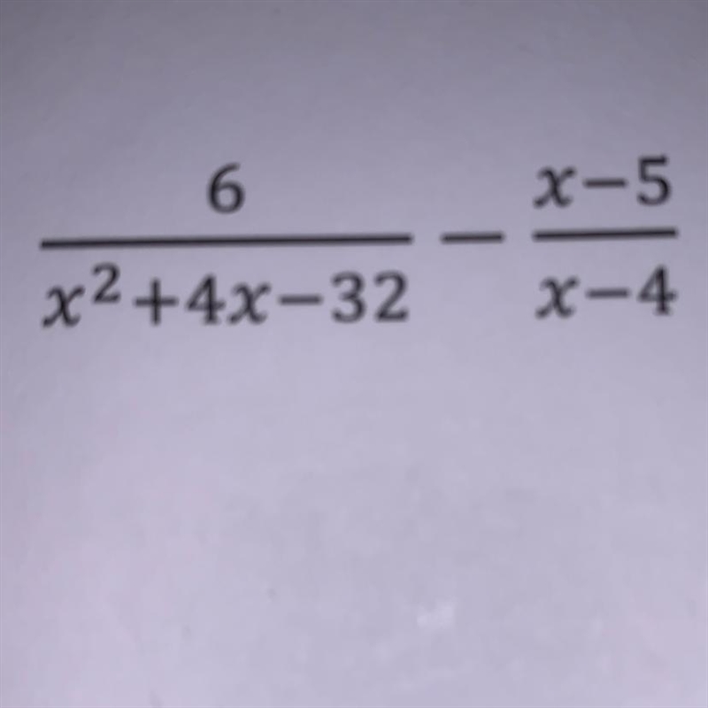 Subtract the rational expression Please show steps-example-1