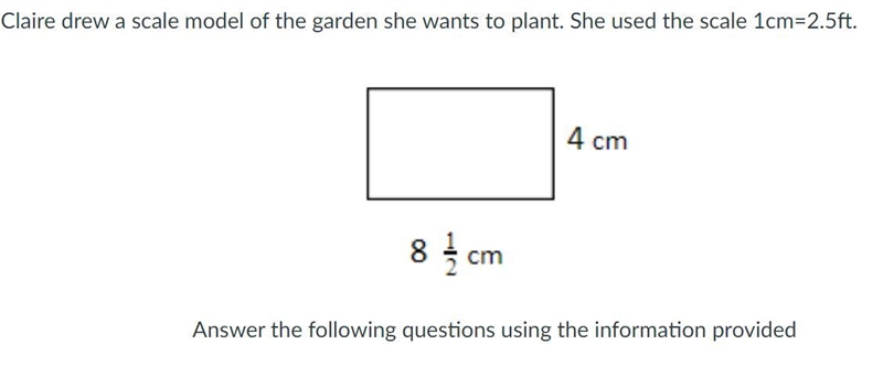 What will be the actual dimensions of Laurie’s garden?-example-1