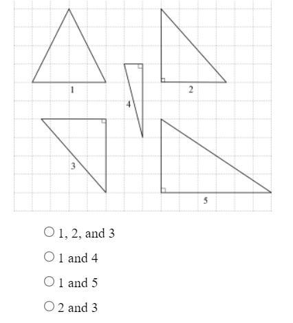 Please help Also the question with the triangle is Which figures appear to be congruent-example-1