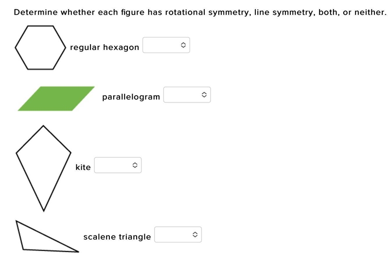 20 POINTS PLEASE HELP Determine whether each figure has rotational symmetry, line-example-1