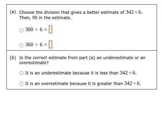 Answer the following about estimating 342/6 .-example-1