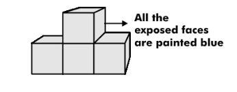 Leandro has four cubes like this one: He sticks them together to form the solid shown-example-2