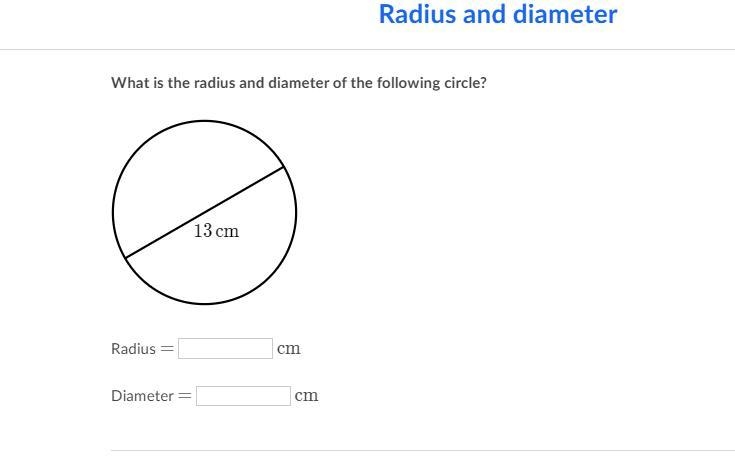 Please help me! What is the radius and diameter of the following circle? 13\,\text-example-1