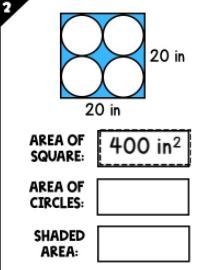 What is the Area of Circles: Shaded area:-example-1