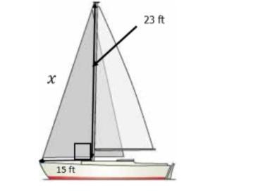 The main mast of a sailboat is supported by a rope that extends from the top of the-example-1