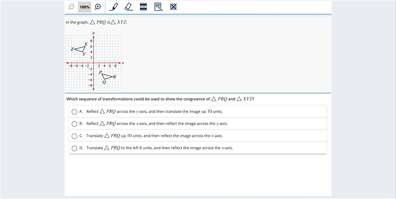 In the graph △pqr ≅ △ xyz-example-1