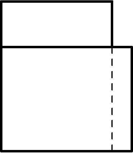 A sheet of 8-inch by 10-inch paper is placed on top of a sheet of 8 1/2-inch by 11-inch-example-1