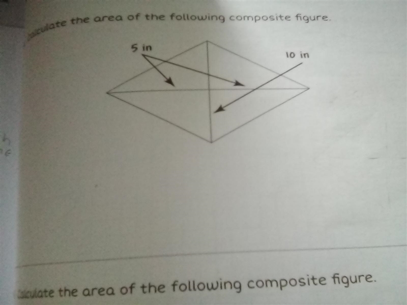 Calculate the area of the following composite figure-example-1