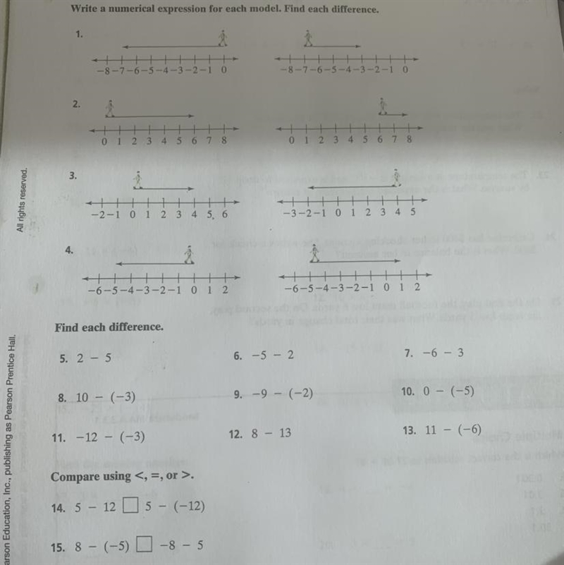 Subtracting integers (PLEASE HELP PLEASE ALSO EXPLAIN ANSWERS PLEASE)-example-1