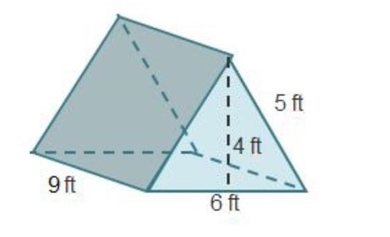 What is the surface area of the triangular prism-example-1