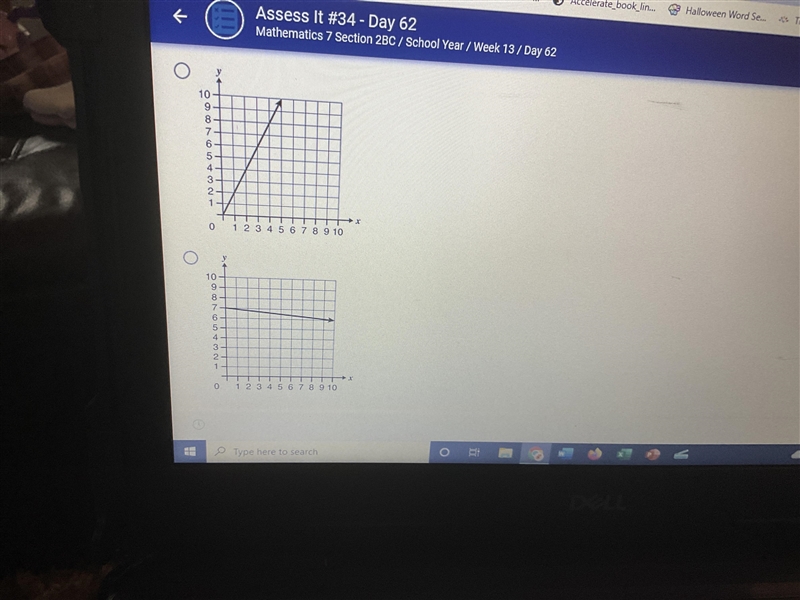 Which graph shows only a direct variation between X and y?-example-2