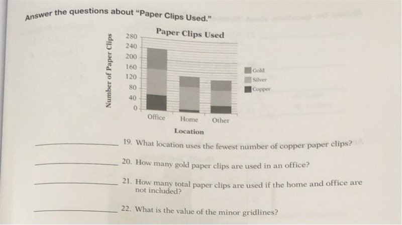 Answer the question about "Paper Clips Used there are 4 questions please help-example-1