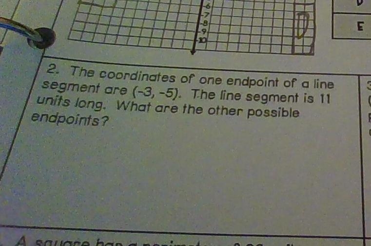 The coordinates of one endpoint of a line segment are (-3,-5). The line segment is-example-1