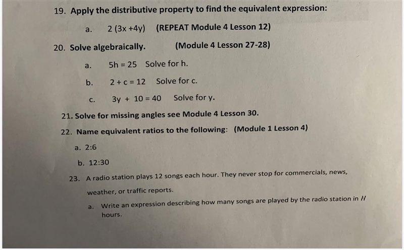 Questions 19 - 23. 23 is cut off a part so the second page is the rest of it. (pls-example-2