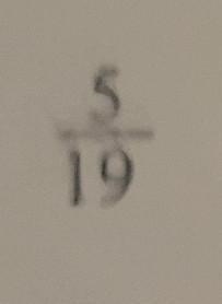 Which expression is equivalent to this fraction? a. 19-5 b. 5-19 c. 5÷19 d. 19÷5​-example-1