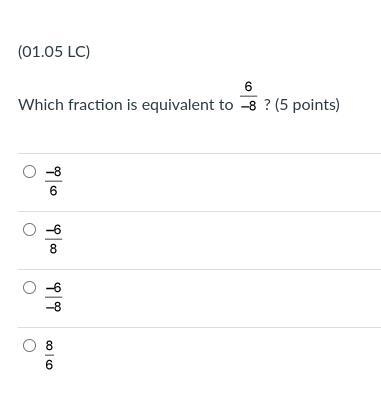 Which fraction is equivalent to:-example-1