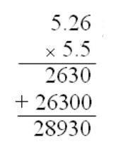 Where should the decimal point be placed in the example shown-example-1