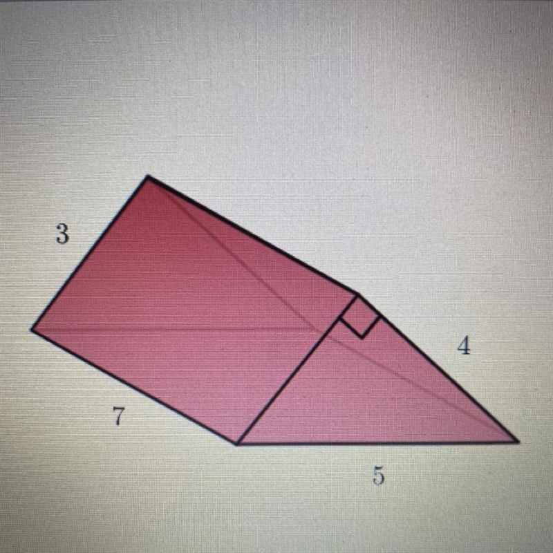 Here is a triangular prism All measurements are in centimeters Calculate the volume-example-1