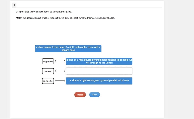 Drag the tiles to the correct boxes to complete the pairs. Match the descriptions-example-1