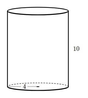 Find the volume of the cylinder.-example-1