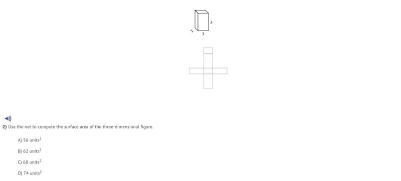 Plzz hurryyy!!! use the net to complete the surface area of this three-dimensional-example-1