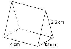 What is the volume of the following triangular prism? 60 cm 3 3.75 cm 3 6 cm 3 12 cm-example-1