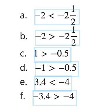 Which inequalities are correct? Select all that apply.-example-1