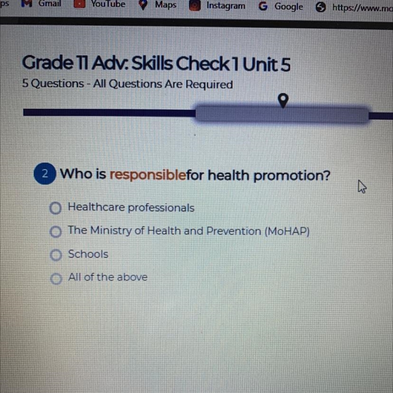 2 Who is responsiblefor health promotion? Helpppp please-example-1